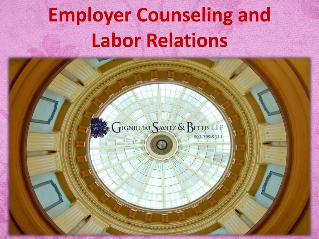 employer counseling and labor relations