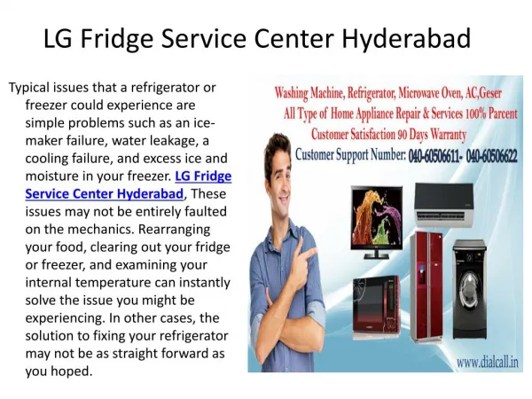 Lg Fridge Service Center Hyderabad