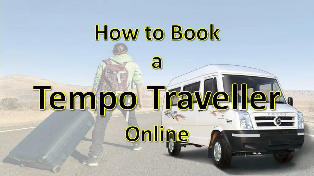 how to book a tempo traveller online