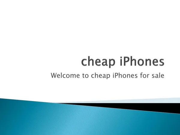 The cheapest iPhone