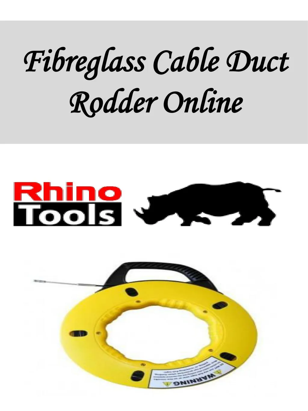 fibreglass cable duct rodder online