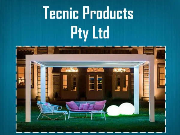 Latest Waterproof Awnings at Tecnic Products Pty Ltd