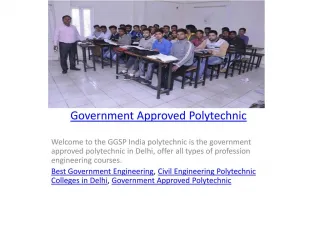 Government Approved Polytechnic - slide 1