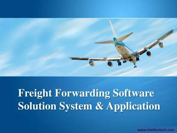 Freight Forwarding Software Solution System & Application