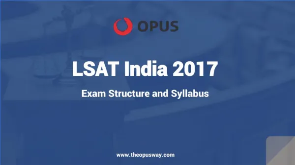 LSAT India 2017 Structure and Syllabus