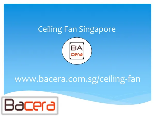 Ceiling Fan Singapore