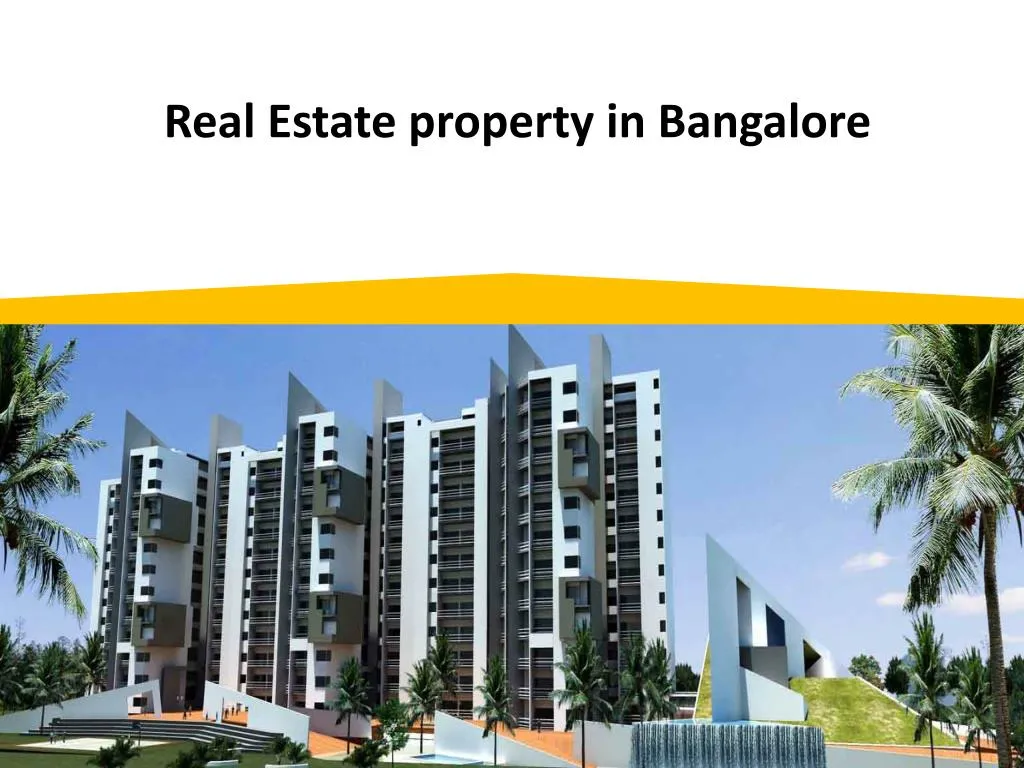 real estate property in bangalore
