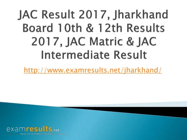 JAC Result 2017, Jharkhand JAC 10th 2017 Result, JAC 12th Results 2017