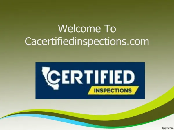 Real Estate Inspection Los Angeles