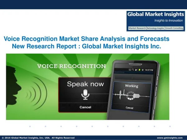 Speech & Voice Recognition Market Drivers and Challenges Report 2024
