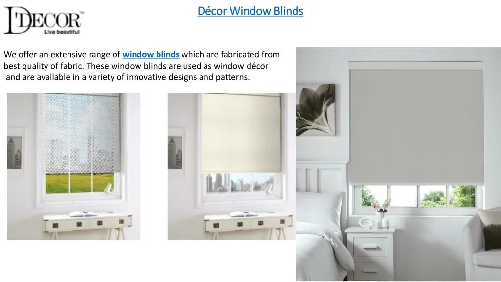 d cor window blinds