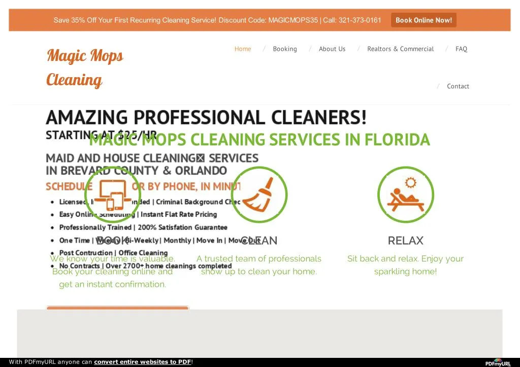 save 35 off your first recurring cleaning service