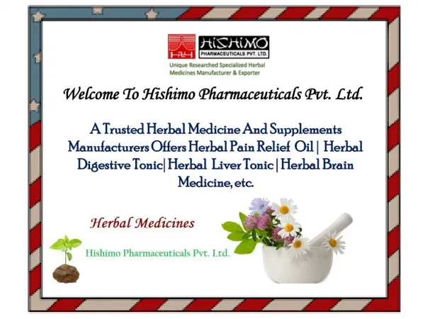 Herbal Medicines Manufacturers