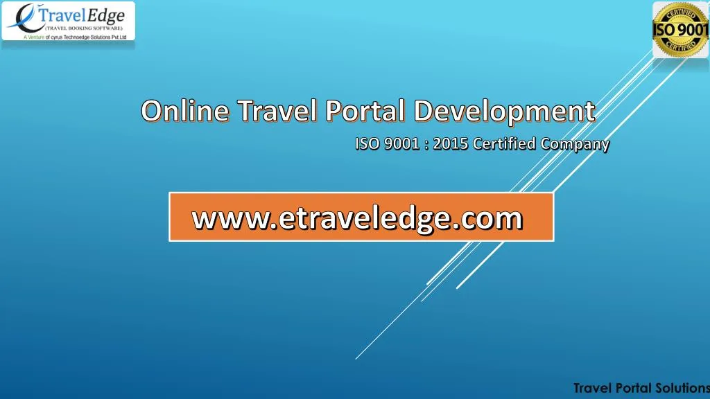 online travel portal development
