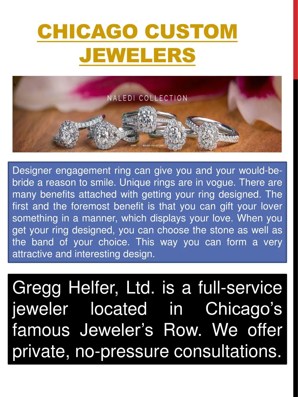 chicago custom jewelers