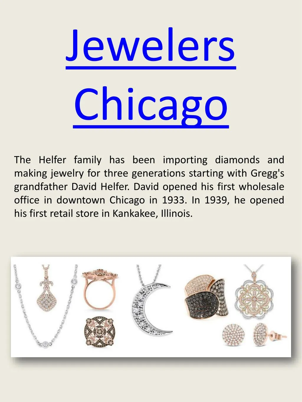 jewelers chicago