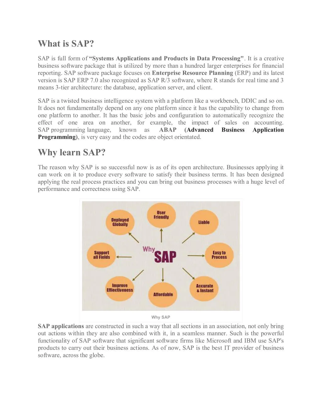 what is sap sap is full form of systems