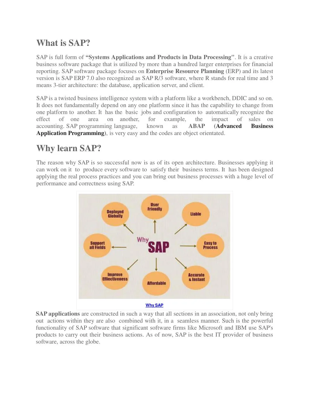 what is sap sap is full form of systems