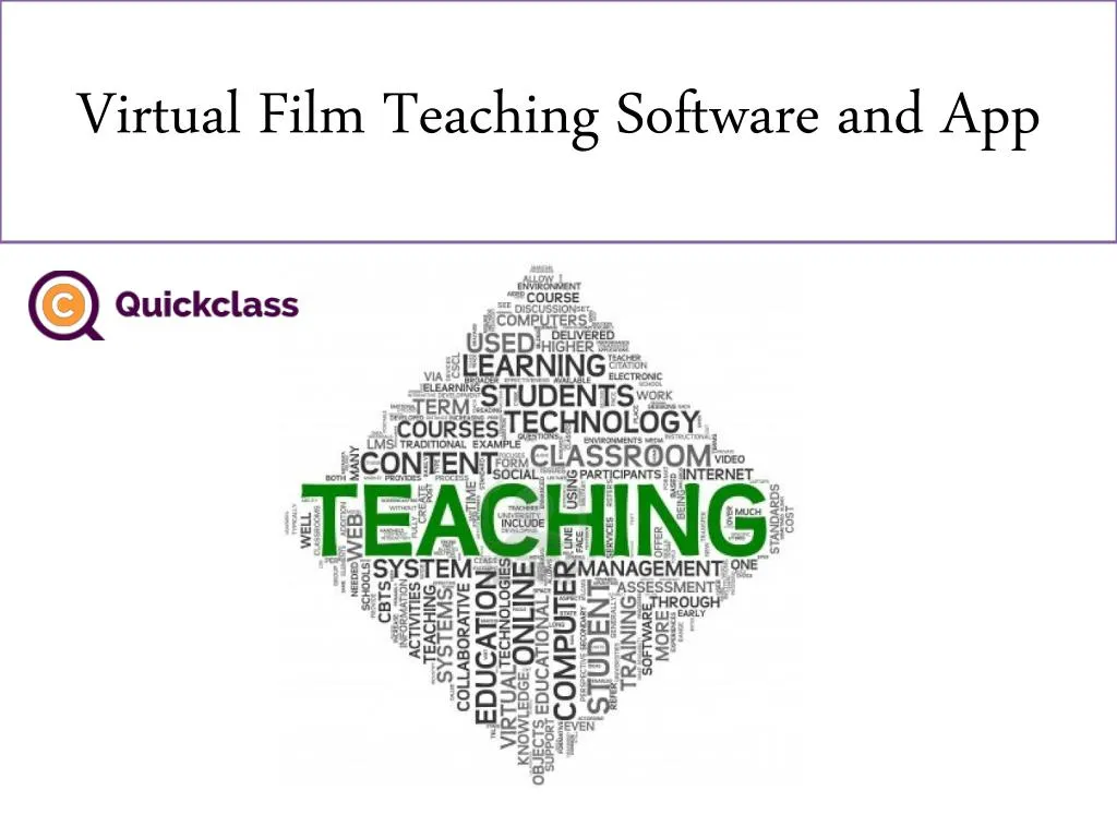 virtual film teaching software and app