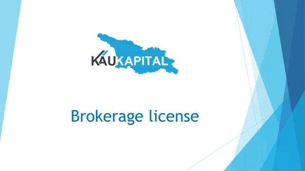 Professional Help For Brokerage License in Georgia | Kaukapital