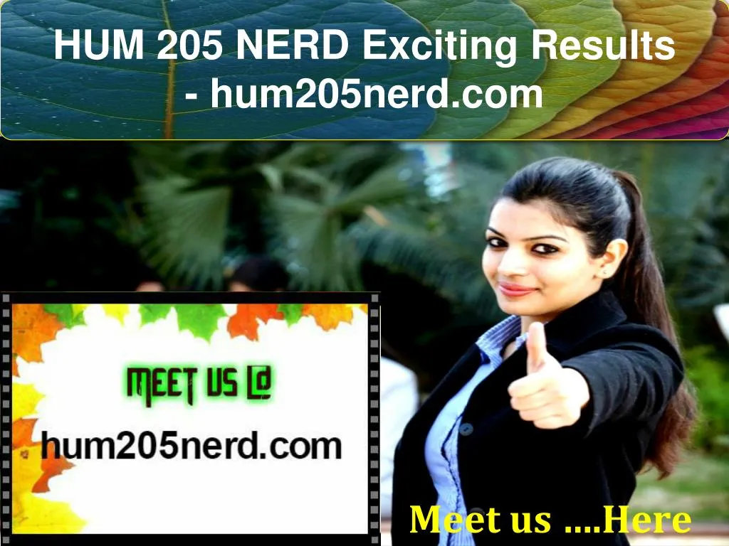 hum 205 nerd exciting results hum205nerd com