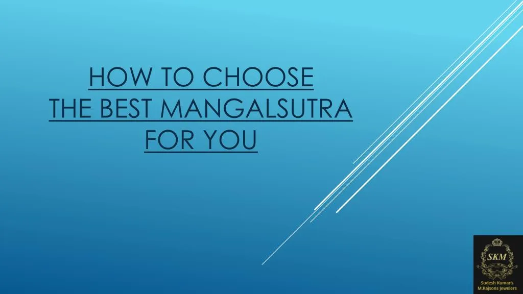 how to choose the best mangalsutra for you