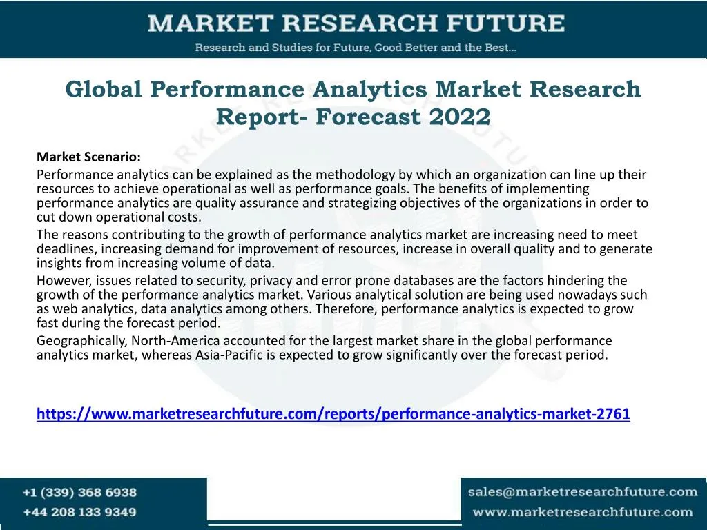 global performance analytics market research report forecast 2022
