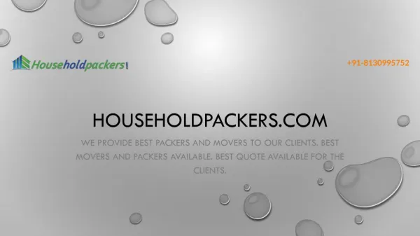 Packers And Movers In Delhi| Packers In Delhi