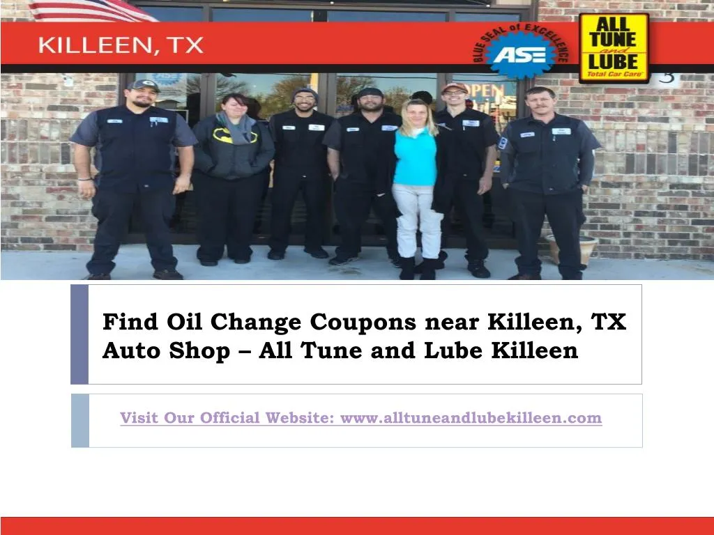 find oil change coupons near killeen tx auto shop all tune and lube killeen