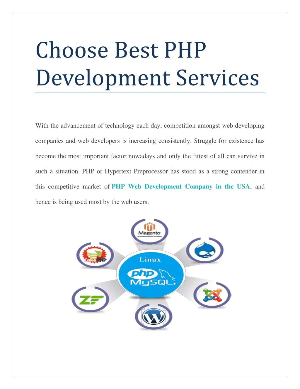 choose best php development services
