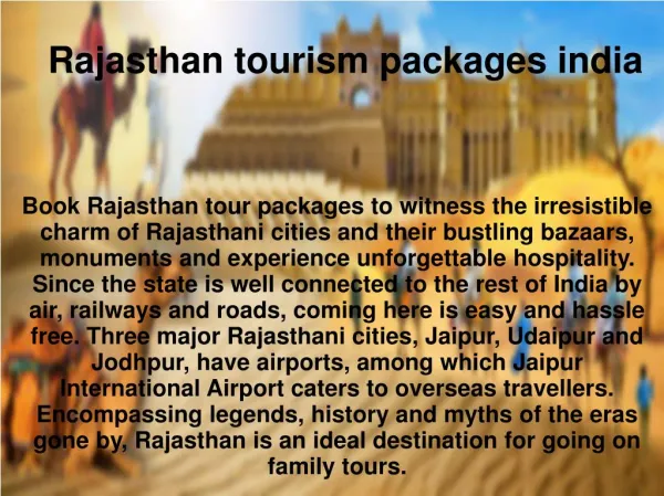 Rajasthan tourism packages india