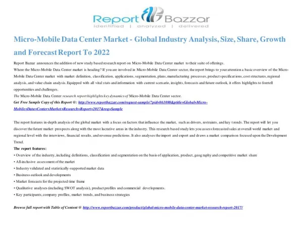 Micro-Mobile Data Center Market