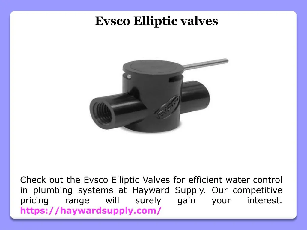 evsco elliptic valves