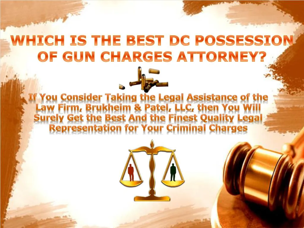 which is the best dc possession of gun charges