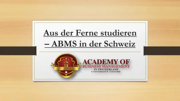 aus der ferne studieren abms in der schweiz