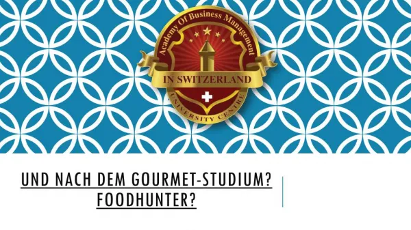 Und nach dem Gourmet-Studium Foodhunter