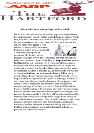 aarp auto insurance in California - slide 1