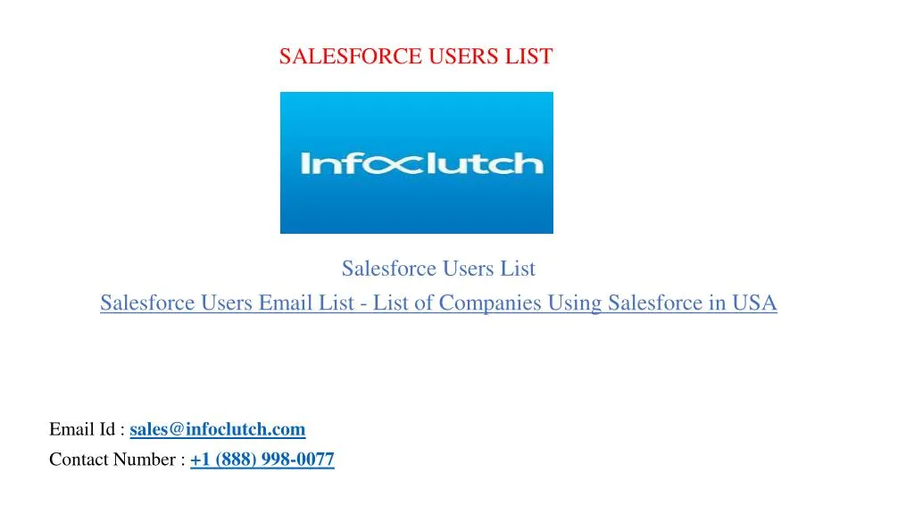 salesforce users list