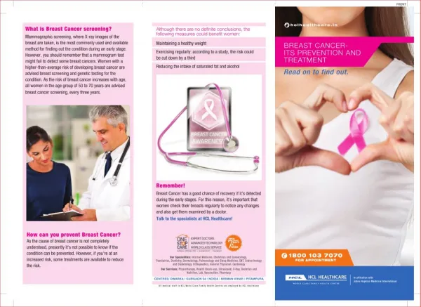 Breast Cancer Screening at HCL Healthcare