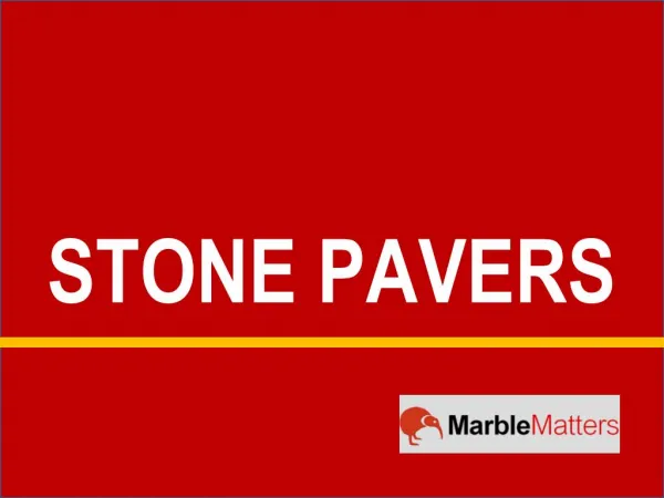 Stone Pavers - Marble Matters