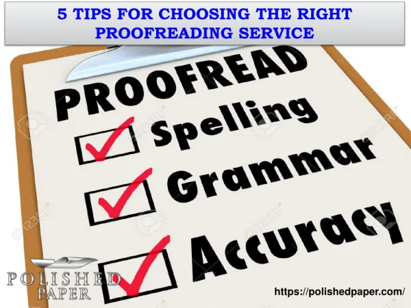 5 tips for choosing the right proofreading service