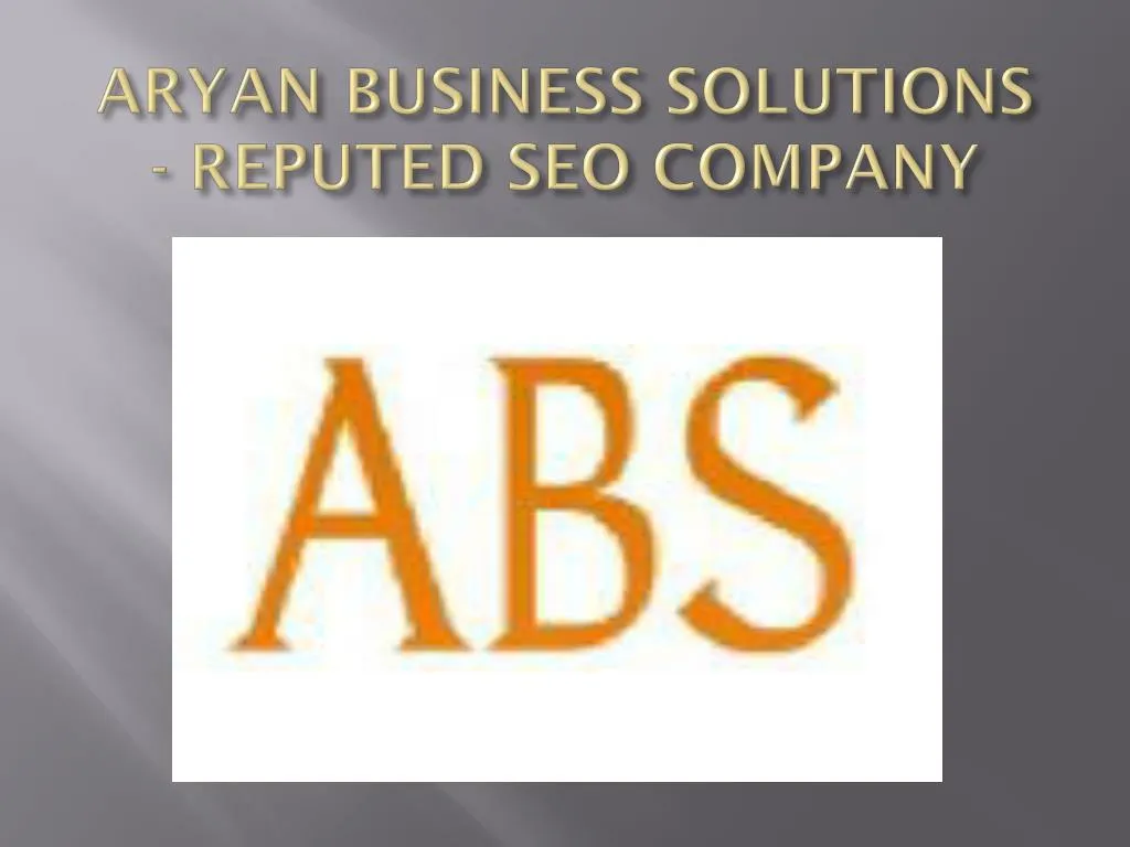 aryan business solutions reputed seo company