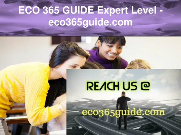 ECO 365 GUIDE Expert Level –eco365guide.com