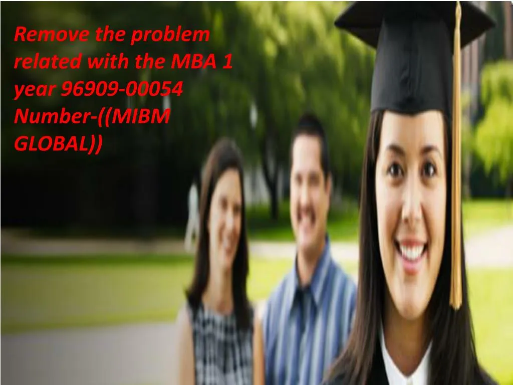 remove the problem related with the mba 1 year