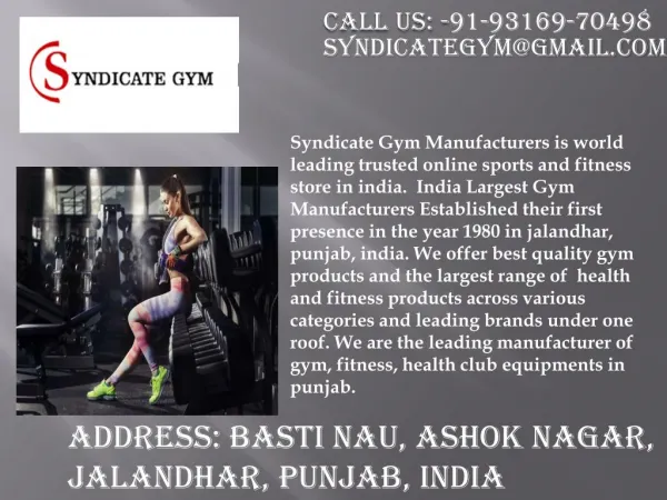 Buy fitness equipments from reliable seller