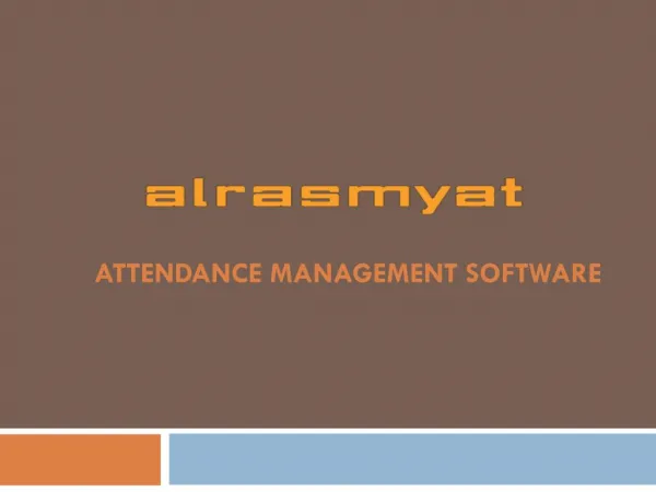 Time and attendance management software