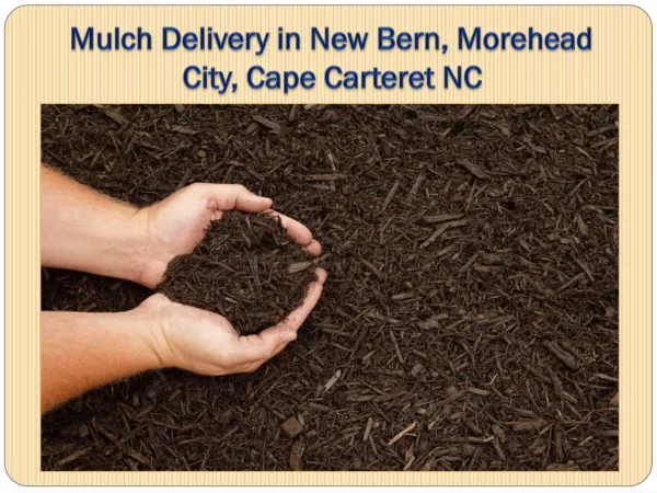 Mulch Delivery in New Bern, Morehead City, Cape Carteret NC