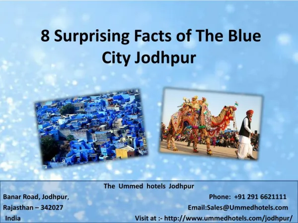 8 Surprising Facts of The Blue City Jodhpur