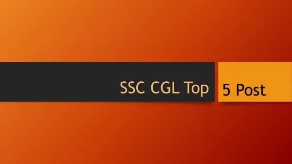 SSC CGL 5 Top Posts