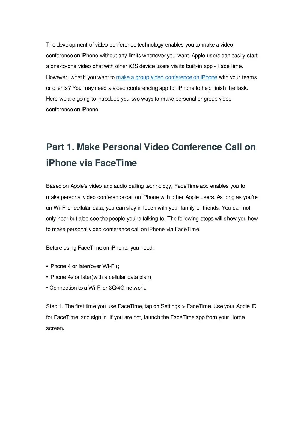 the development of video conference technology